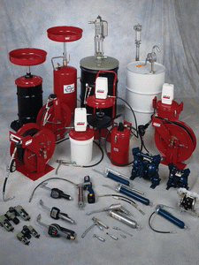 Manual Lubrication Equipment from Lincoln: reels, grease guns, fittings, pumps, metering valves and more