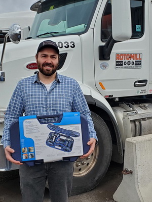 Winner in the FLO Components NHES 2022 Lincoln 1884 PowerLuber Grease Gun Giveaway Contest - Josh Guest. Winner in the FLO Components NHES 2022 Lincoln 1884 PowerLuber Grease Gun Giveaway Contest - Josh Guest