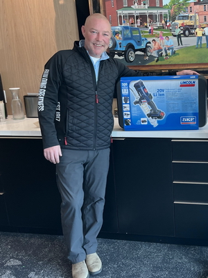 Winner in the FLO Components NHES 2026 Lincoln 1888 PowerLuber Grease Gun Giveaway Contest - Andrew Simmonds. Winner in the FLO Components NHES 2026 Lincoln 1888 PowerLuber Grease Gun Giveaway Contest - Andrew Simmonds