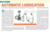 Article: Automatic Lubrication Systems in Food & Beverage Industries